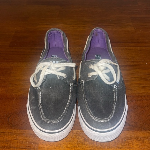 Sperry Shoes - Sperry Ladies Bahama Canvas Shoes Boat Top Sider Size 7.5M 9771619 Grey